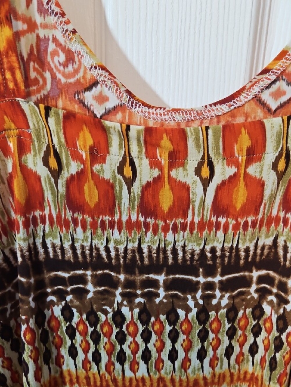Orange Patterned Thank Top - Picture 3 of 5